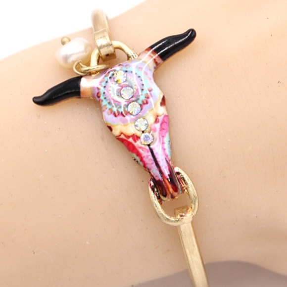 Jewelry - Steer Head Western Hook Bracelet